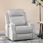 HOMCOM Electric Power Nursery Recliner | Gray Linen Upholstery Armchair