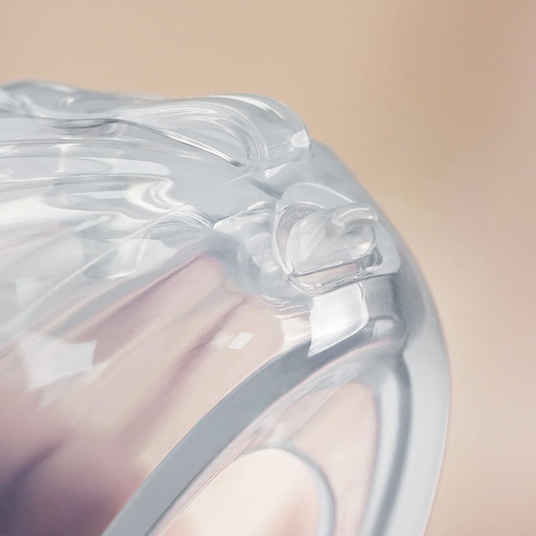Close-up of Haakaa Shell Wearable Silicone Breast Pump