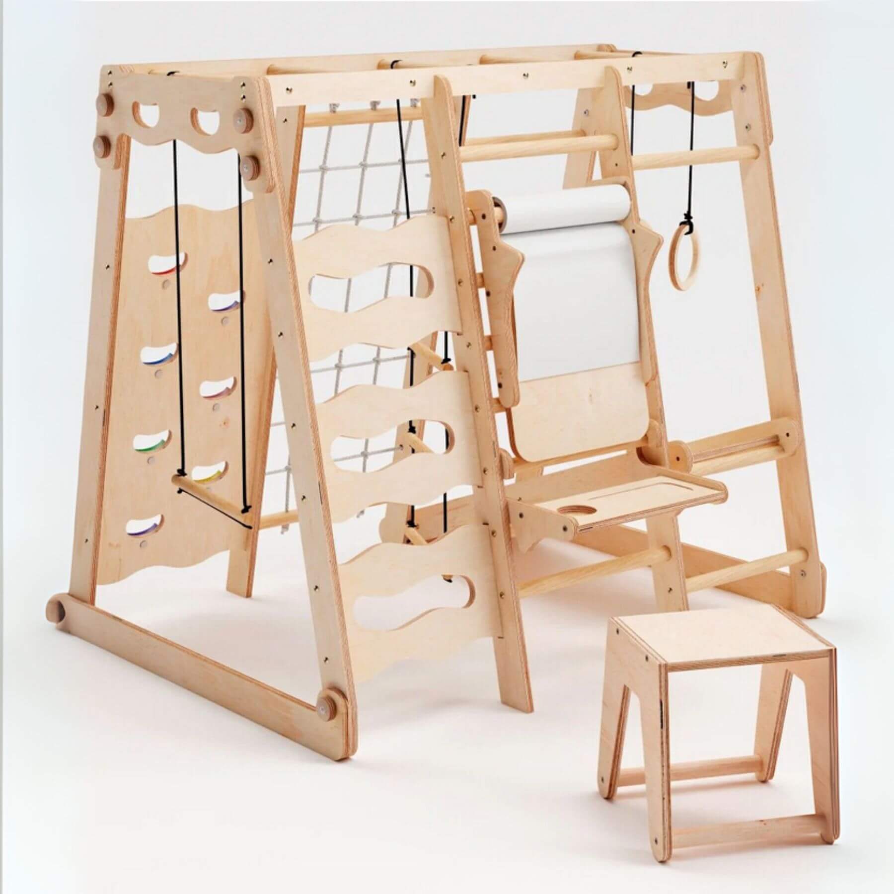 Goodevas 6in1 Indoor Jungle Gym for Toddler - with art addition