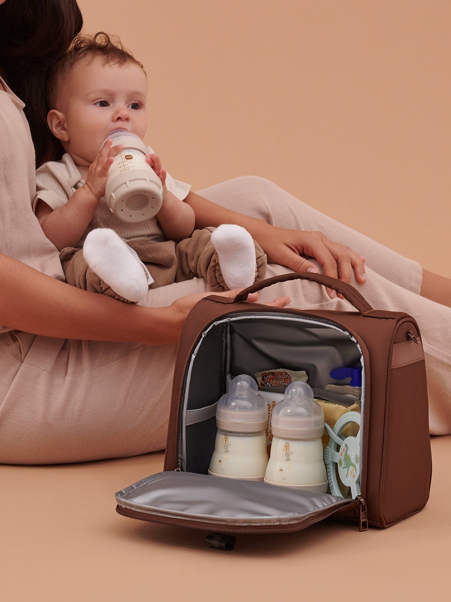 JuJuBe Insulated Bottle Bag - Espresso