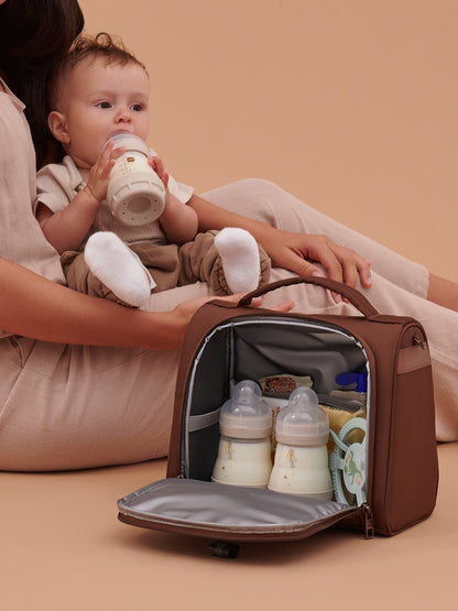 JuJuBe Insulated Bottle Bag - Espresso