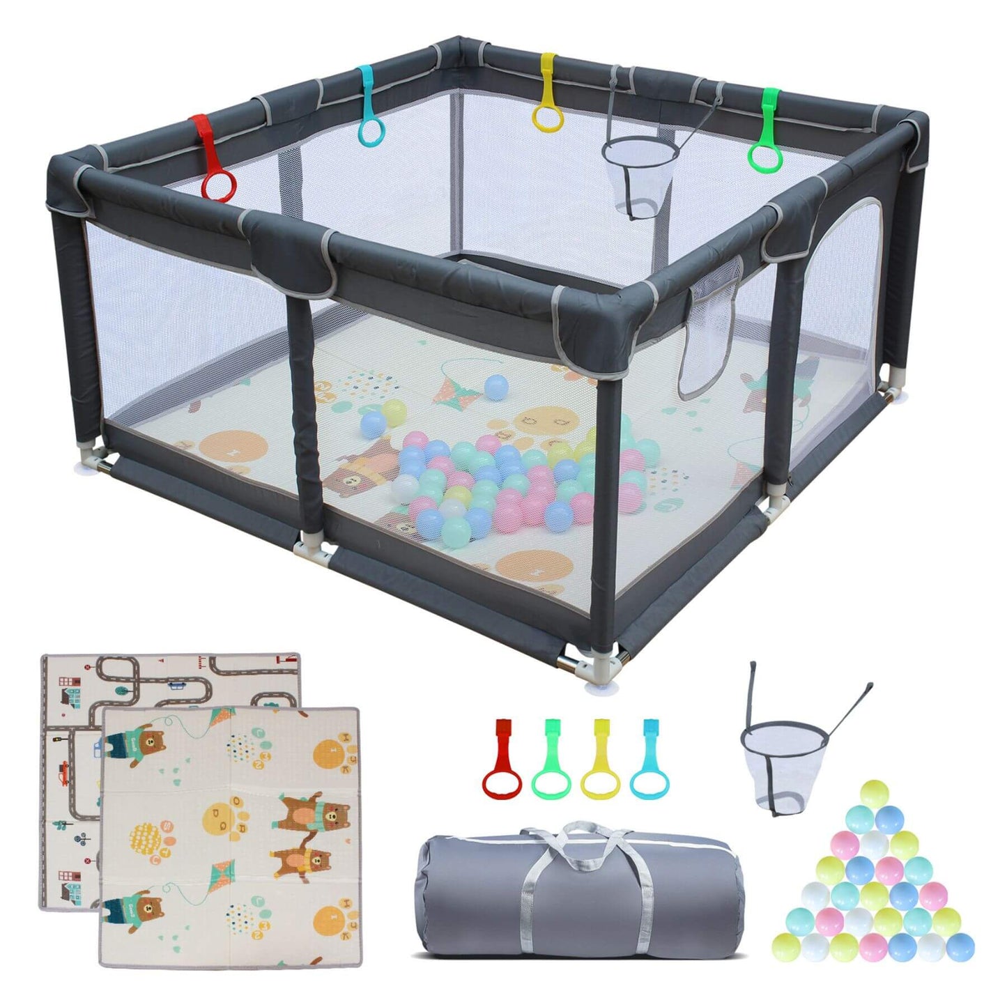 MGSPORT 47" x 47" Baby Playard