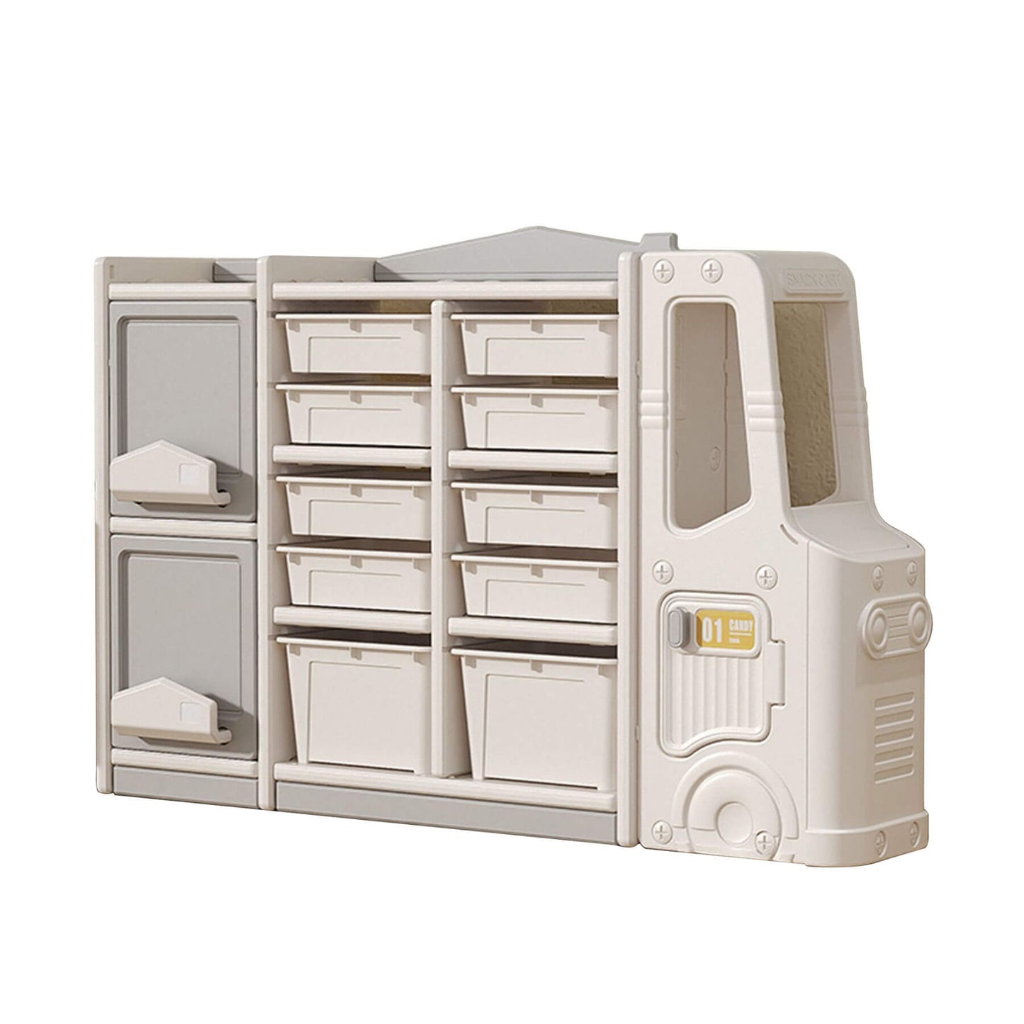 MONTARY Children’s Toy Storage Cabinet - Gray