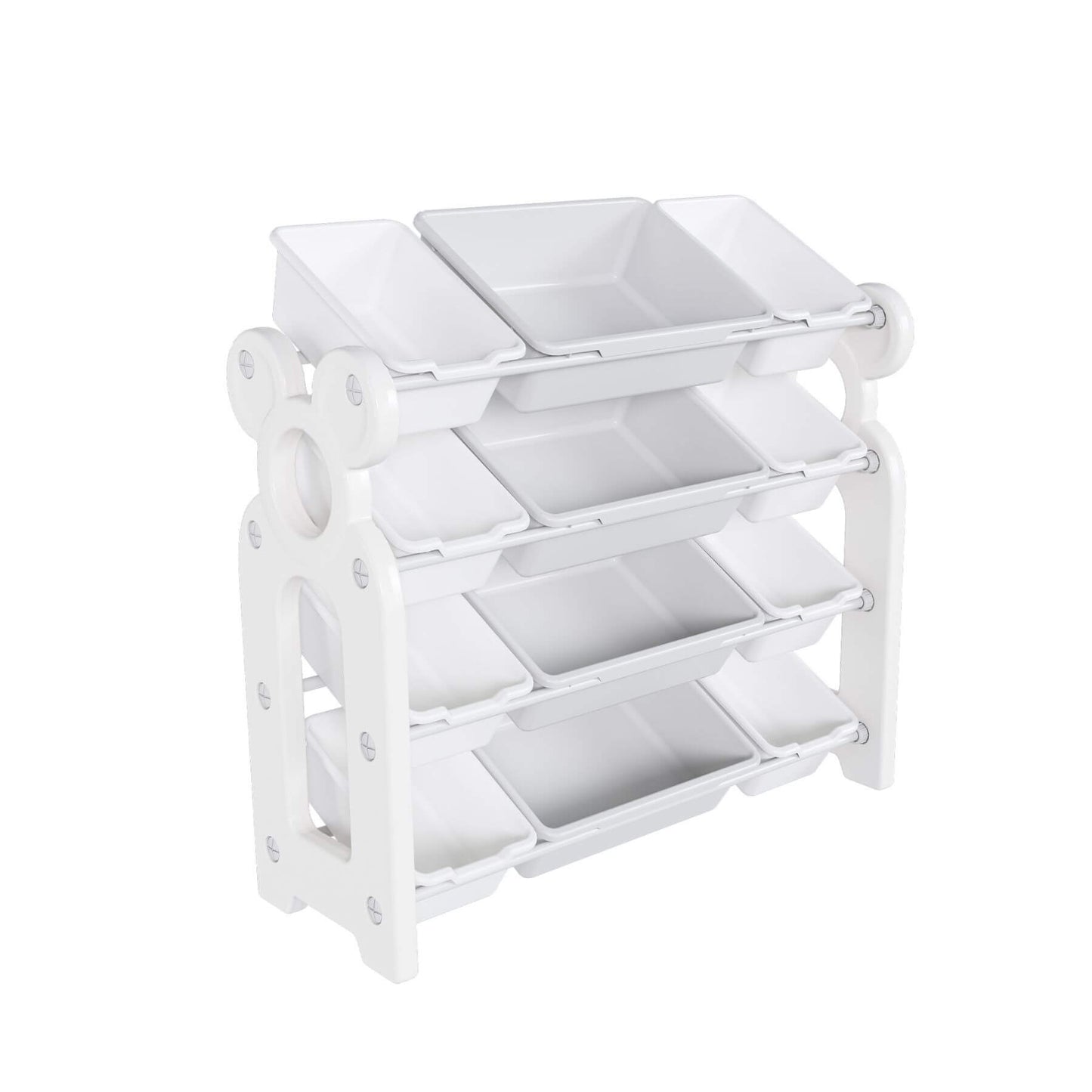 MONTARY Multi-Functional Kids Toy Storage - Grey White