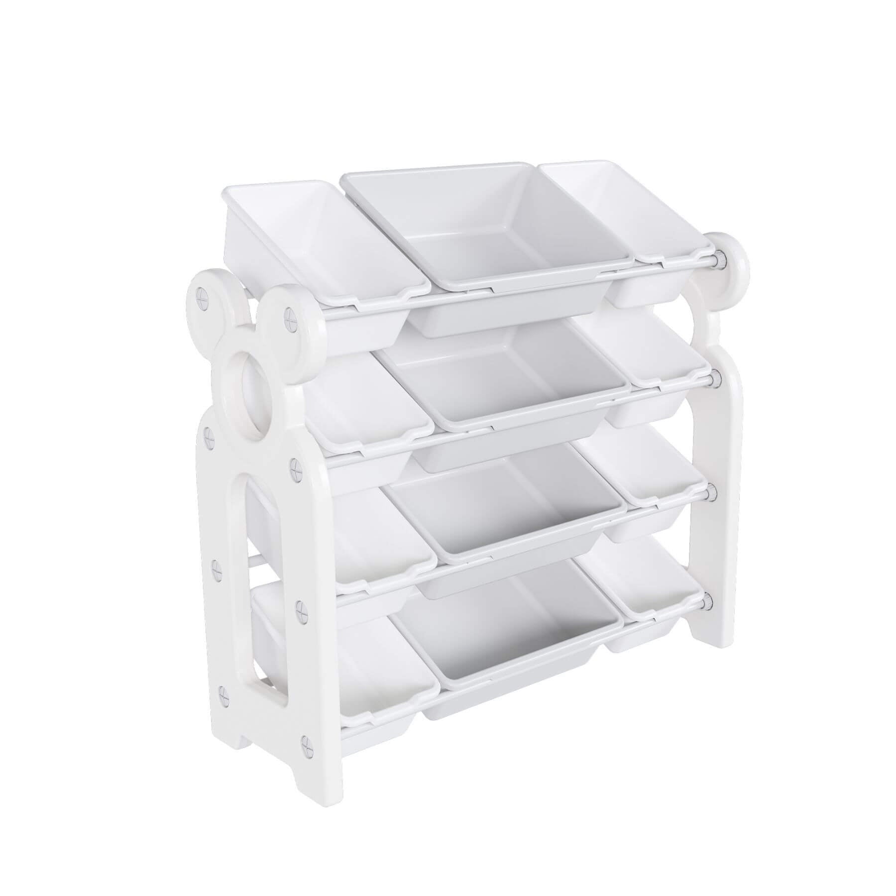 MONTARY Multi-Functional Kids Toy Storage - Grey White