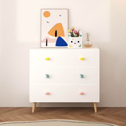 MOONRIVER Kids 3 Drawer Dresser - White