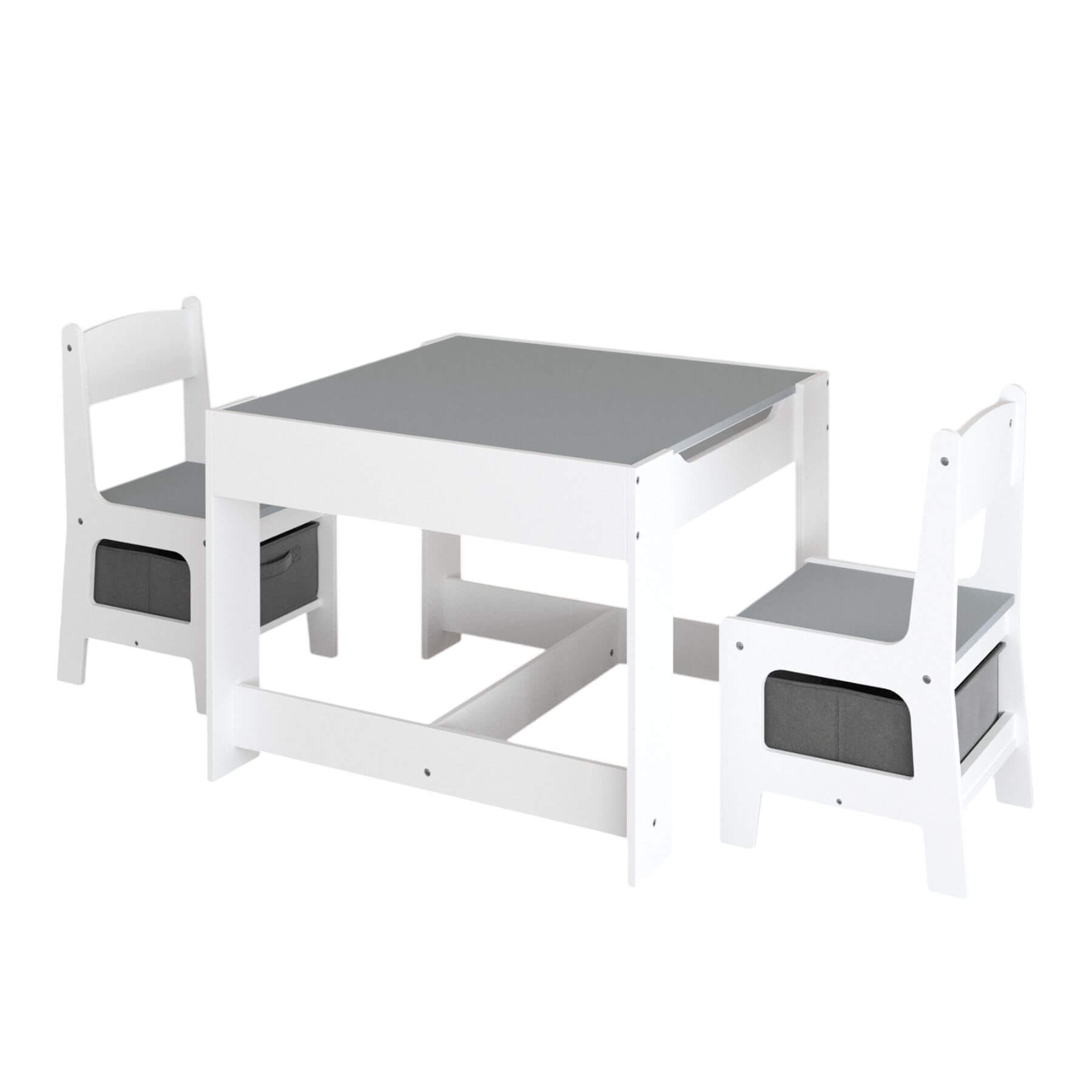 MOONRIVER 3-in-1 Wooden Activity Table - Gray