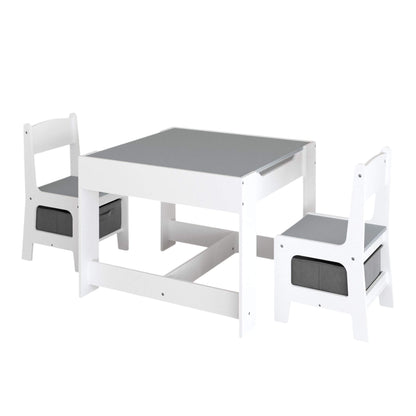 MOONRIVER 3-in-1 Wooden Activity Table - Gray