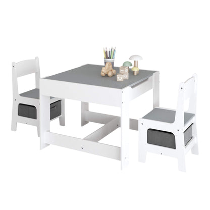 MOONRIVER 3-in-1 Wooden Activity Table - Gray