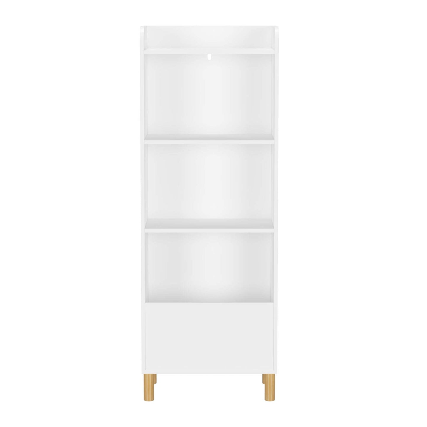 MOONRIVER Kids 4-Tier Bookcase - White