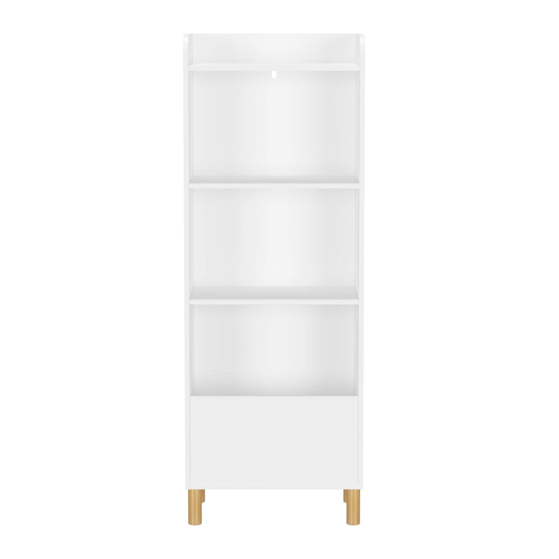 MOONRIVER Kids 4-Tier Bookcase - White