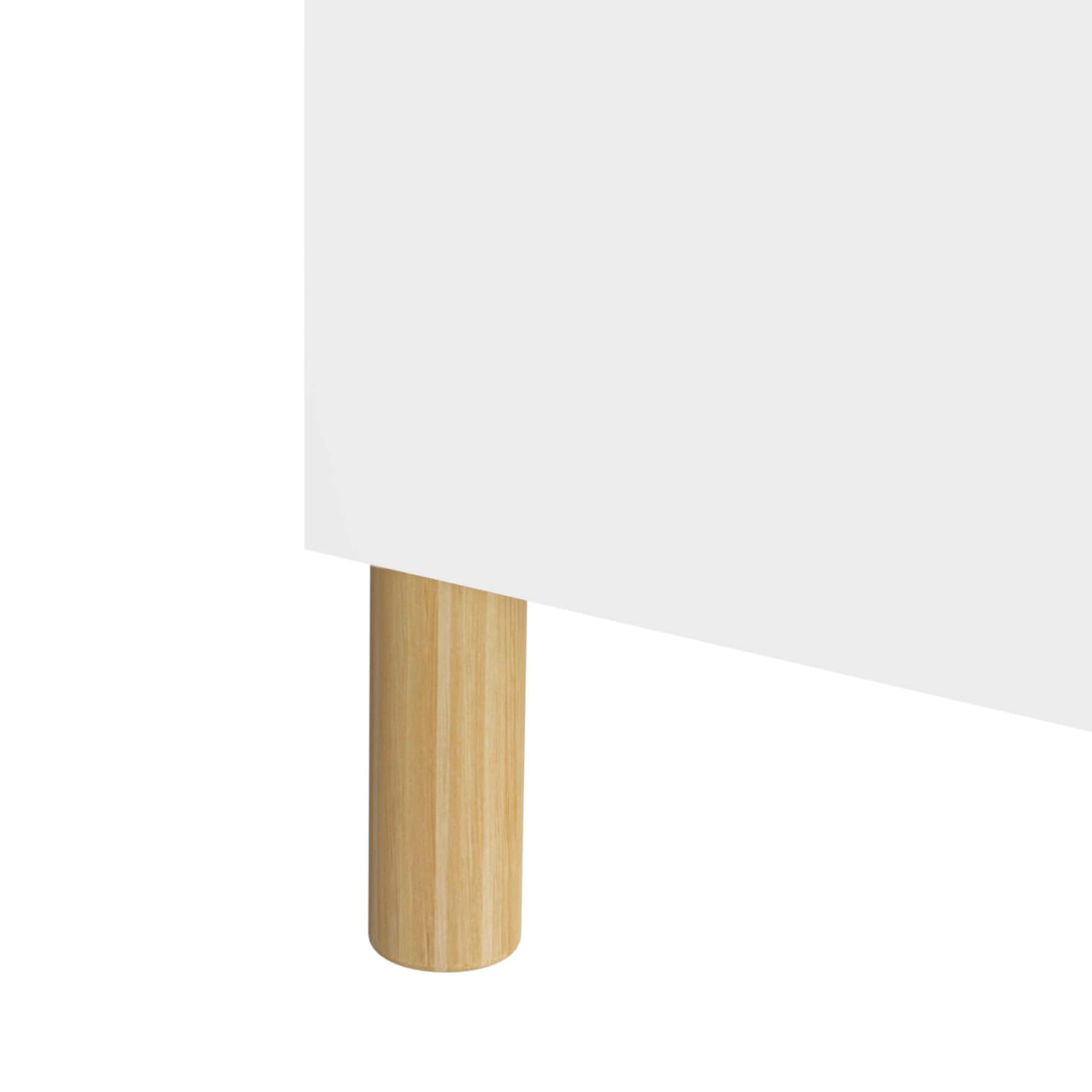 Close-up of MOONRIVER Kids 4-Tier Bookcase - White