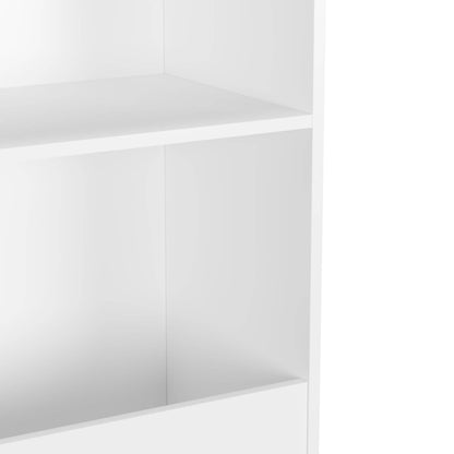 Close-up of MOONRIVER Kids 4-Tier Bookcase - White