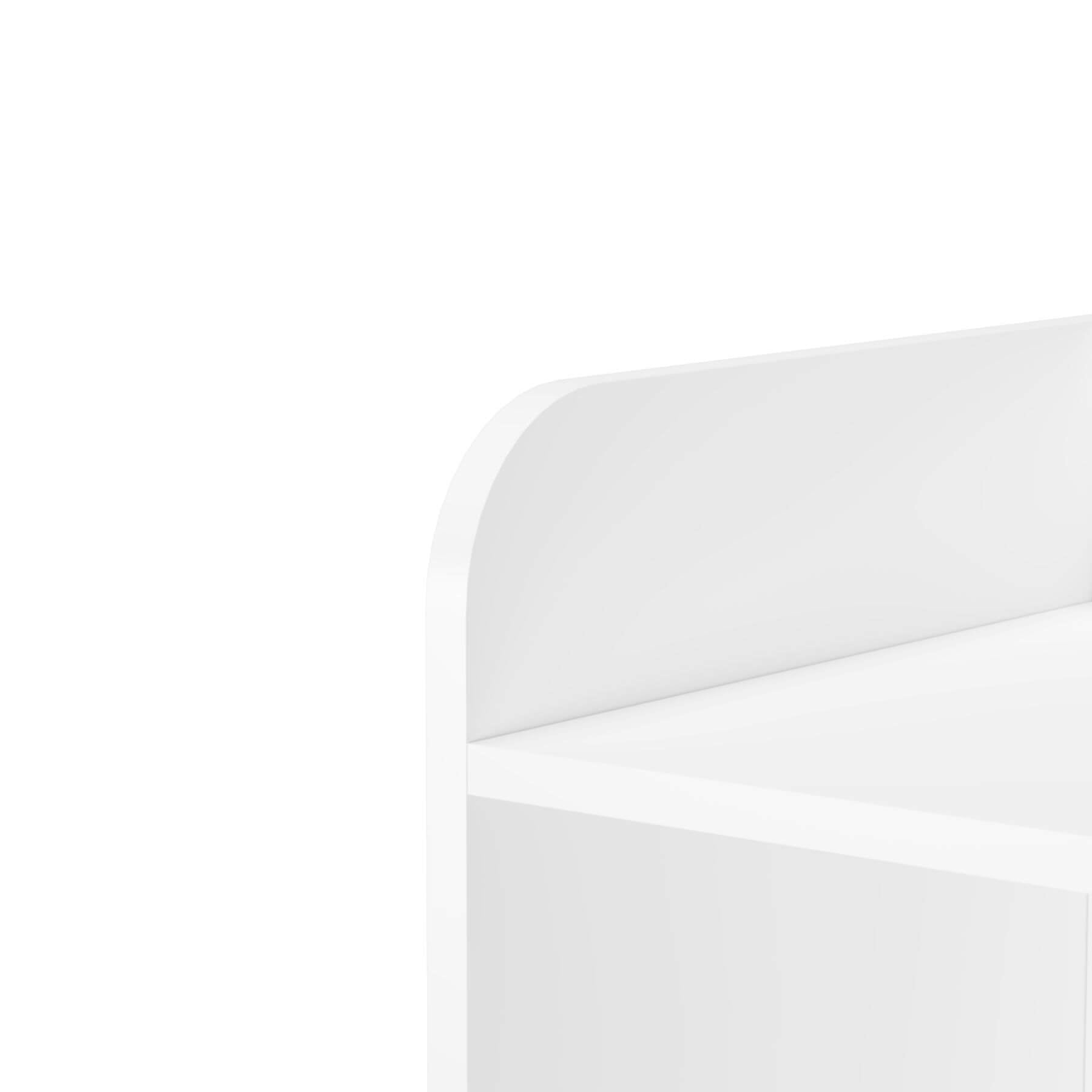 Close-up of MOONRIVER Kids 4-Tier Bookcase - White