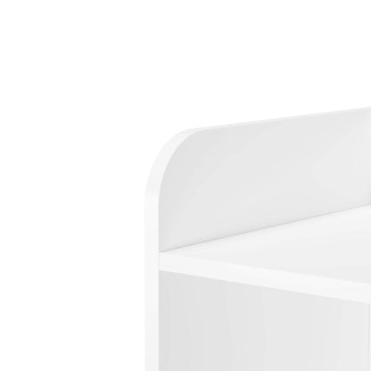 Close-up of MOONRIVER Kids 4-Tier Bookcase - White