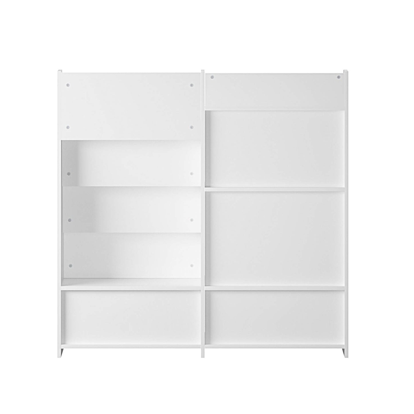 MOONRIVER Kids Multifunctional 4 Tier Wooden Kids Book Shelf - White