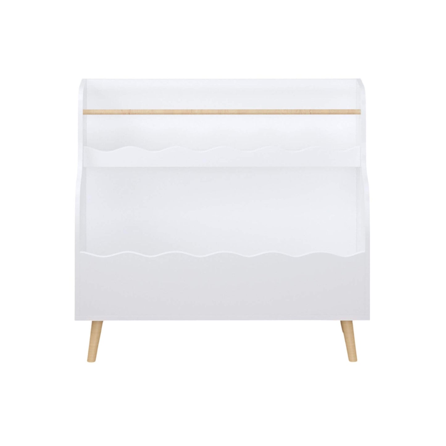 MOONRIVER Children Book Organizer Toy Storage Cabinet White