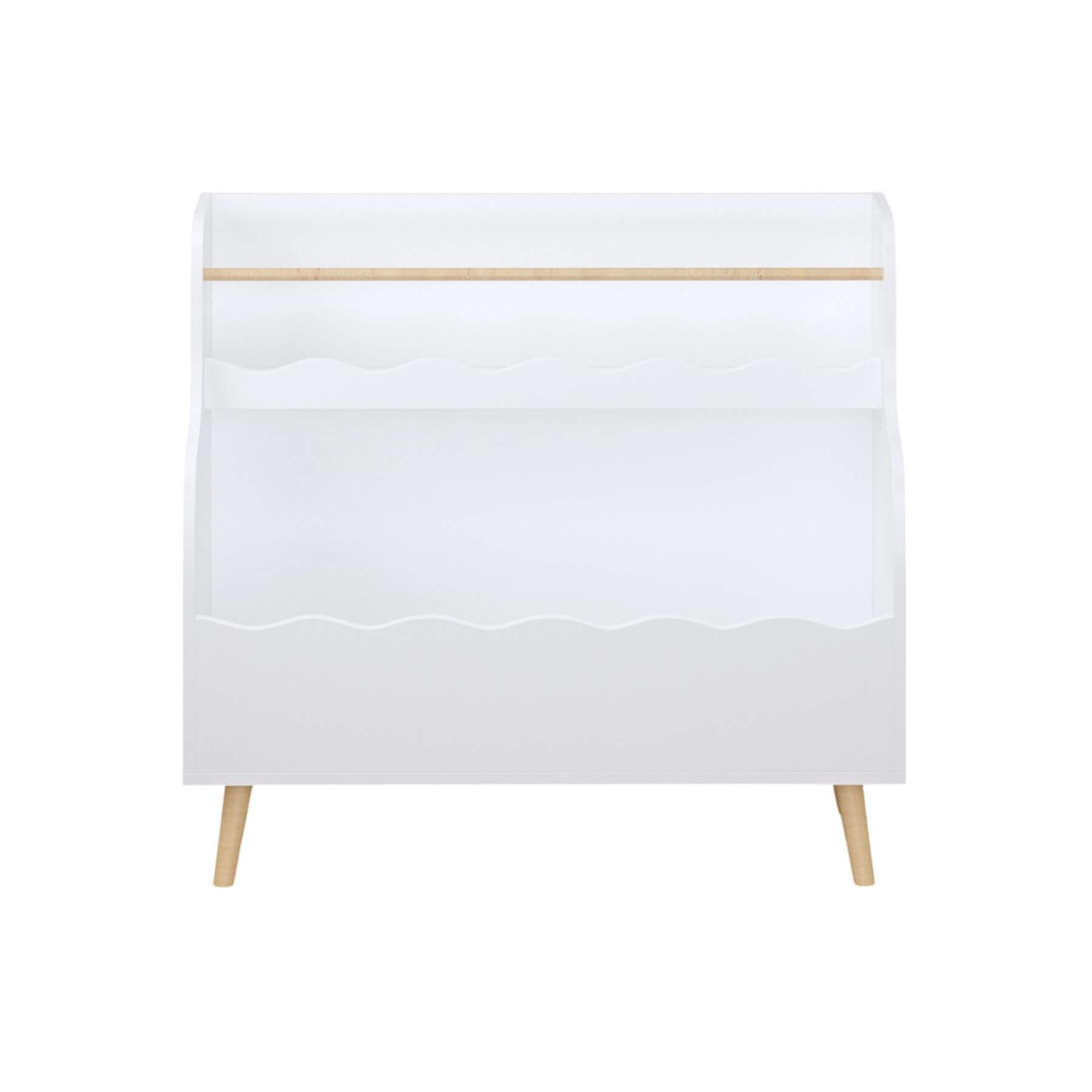 MOONRIVER Children Book Organizer Toy Storage Cabinet White