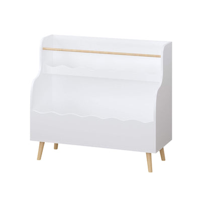 MOONRIVER Children Book Organizer Toy Storage Cabinet White