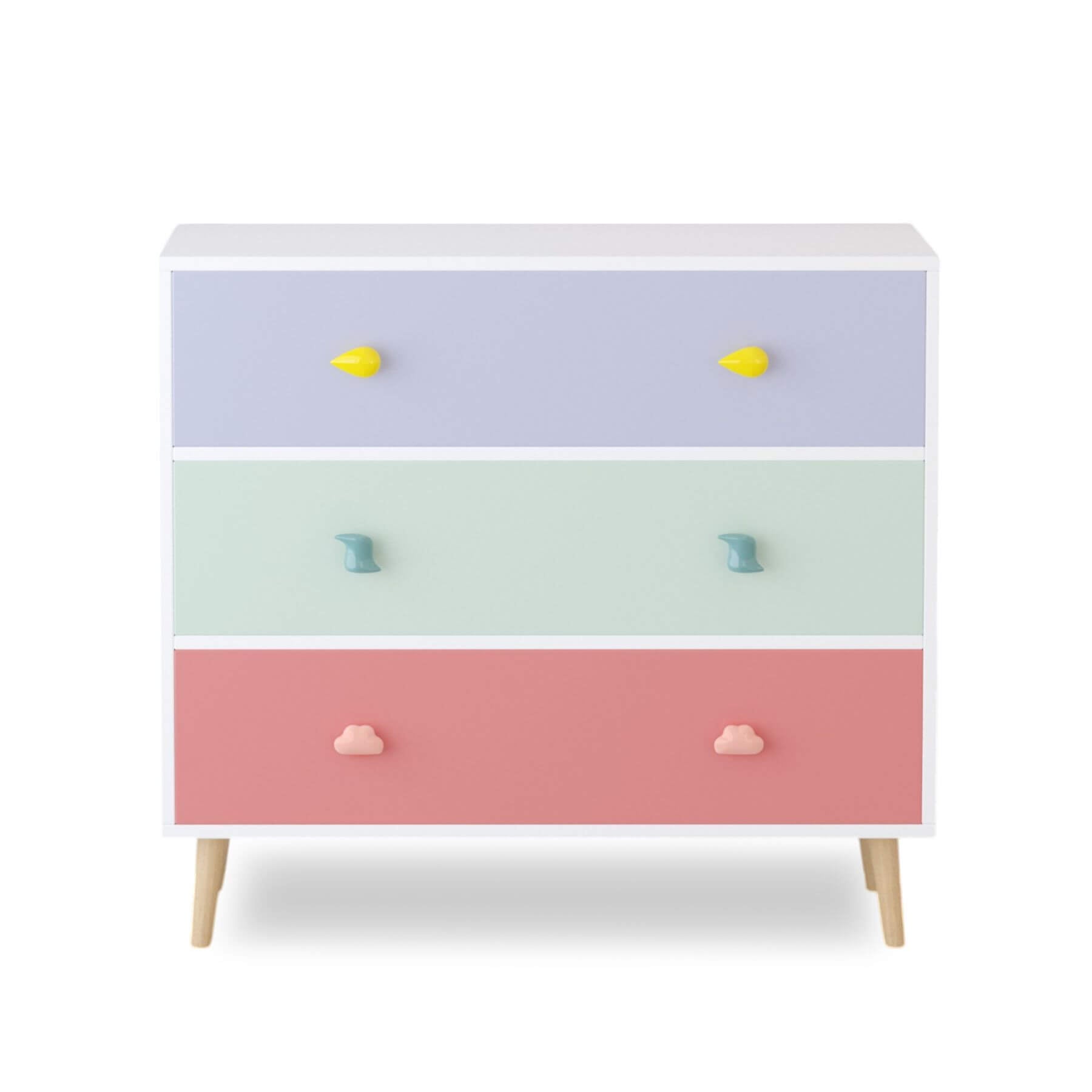 MOONRIVER Kids 3 Drawer Dresser