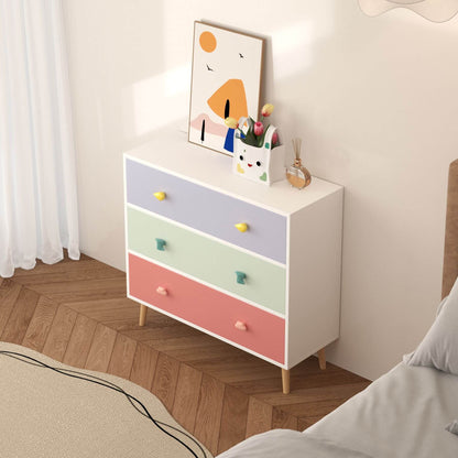 MOONRIVER Kids 3 Drawer Dresser in a bedroom setting