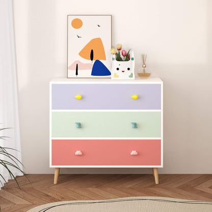 MOONRIVER Kids 3 Drawer Dresser in a room setting