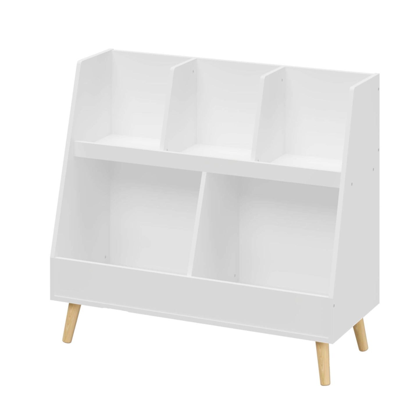 MOONRIVER Modern Kids Bookshelf - White