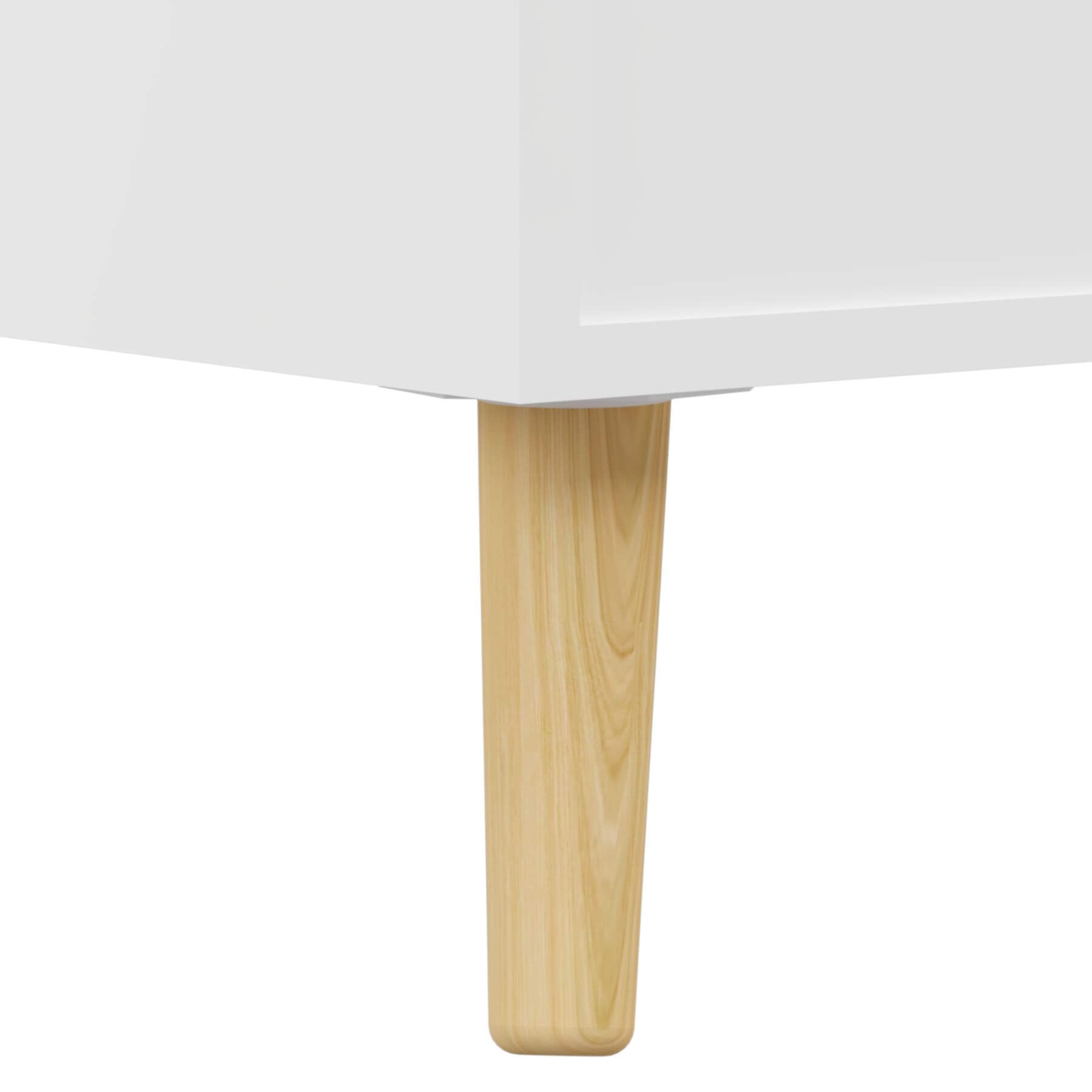 Close-up of MOONRIVER Modern Kids Bookshelf - White