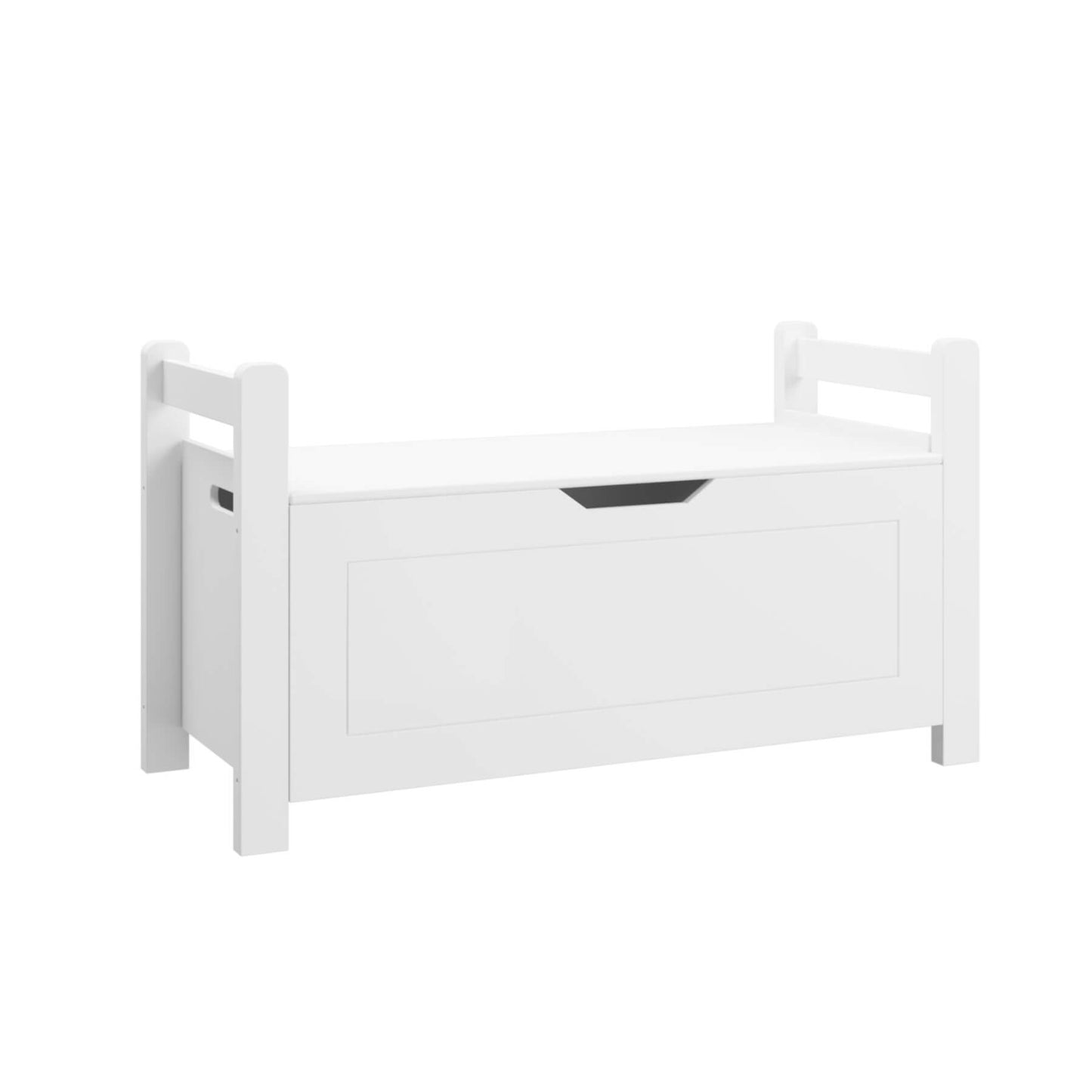 MOONRIVER Kids Toy Box Chest - White