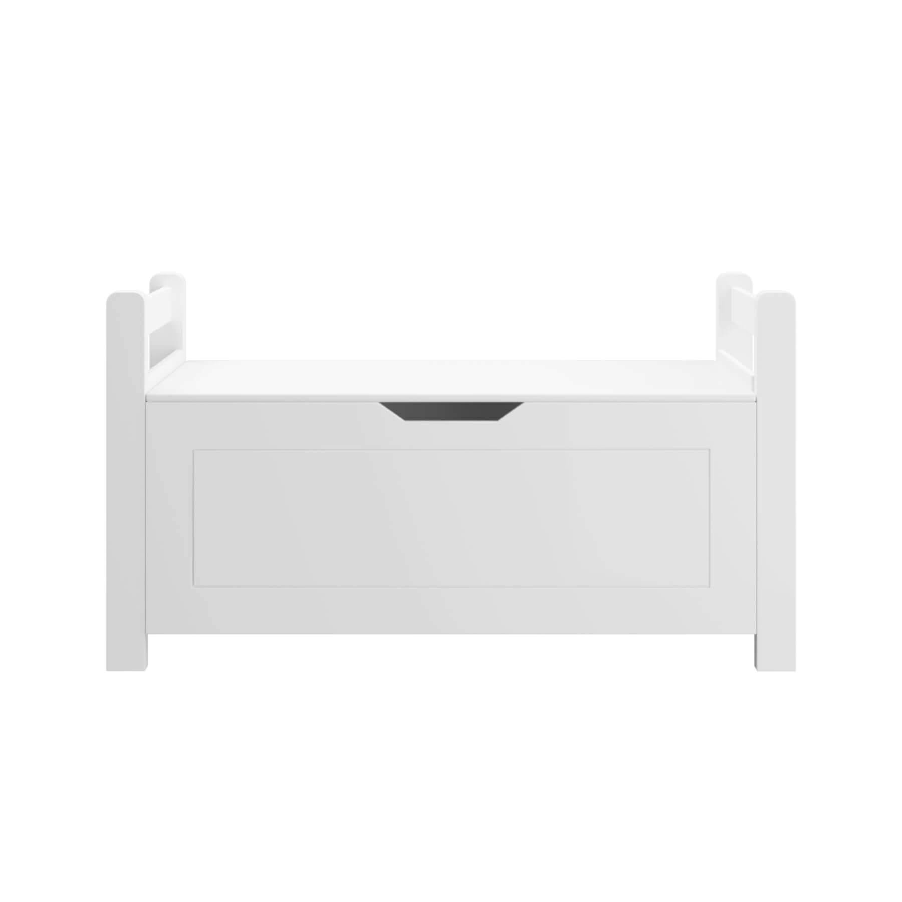 MOONRIVER Kids Toy Box Chest - White