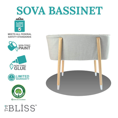 TruBliss SOVA Bassinet Grey