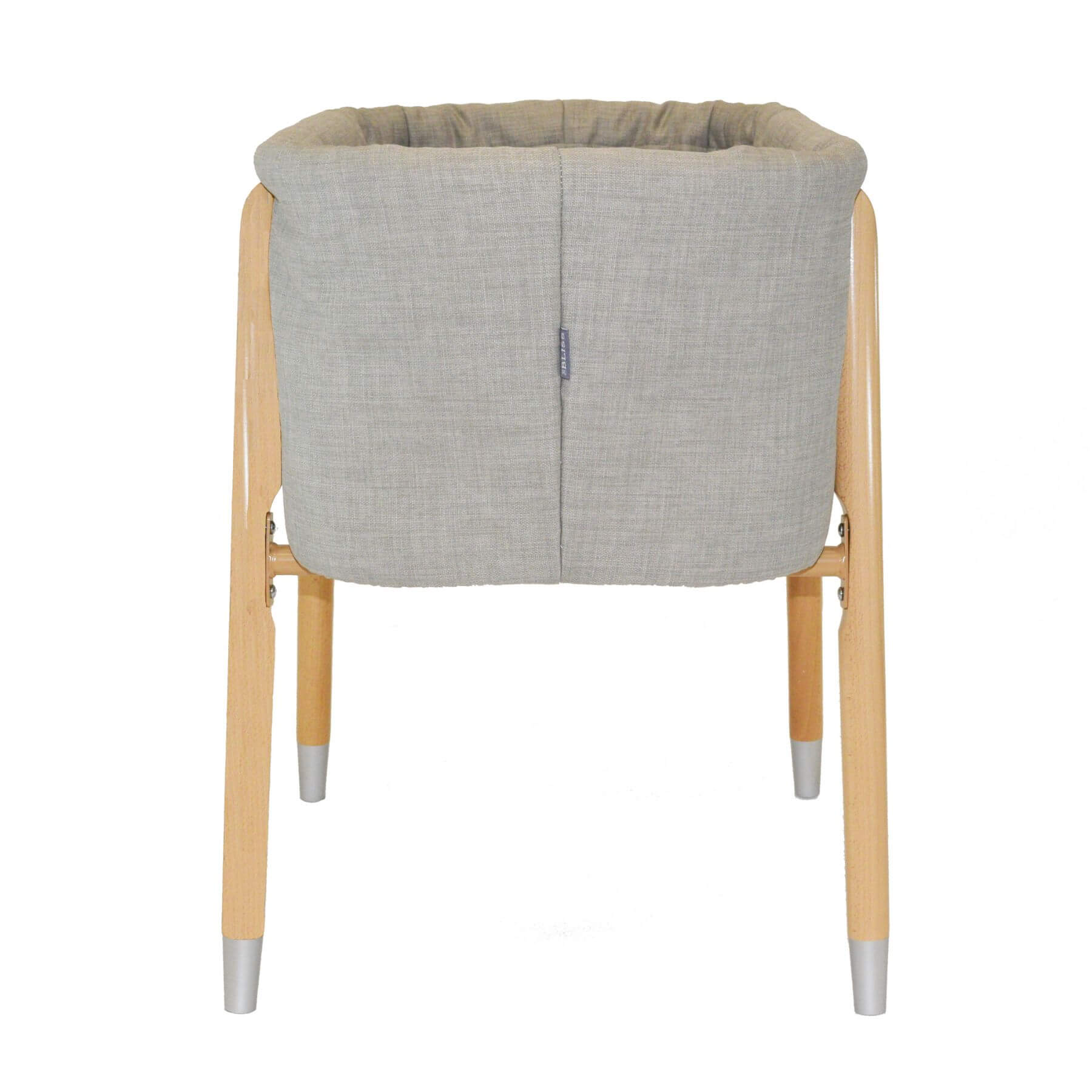 Side View of TruBliss SOVA Bassinet Grey