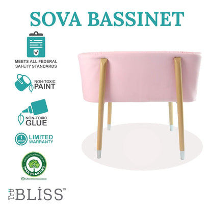 TruBliss SOVA Bassinet Pink