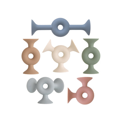 Mushie Daisy Silicone Suction Builders