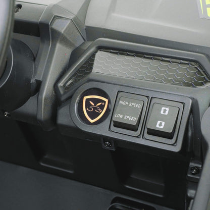 Interior detail of Tamco 12V Ride On UTV Toy Electric Car Blue