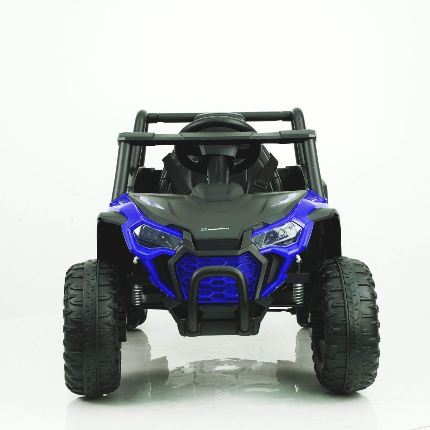 Front view of Tamco 12V Ride On UTV Toy Electric Car Blue