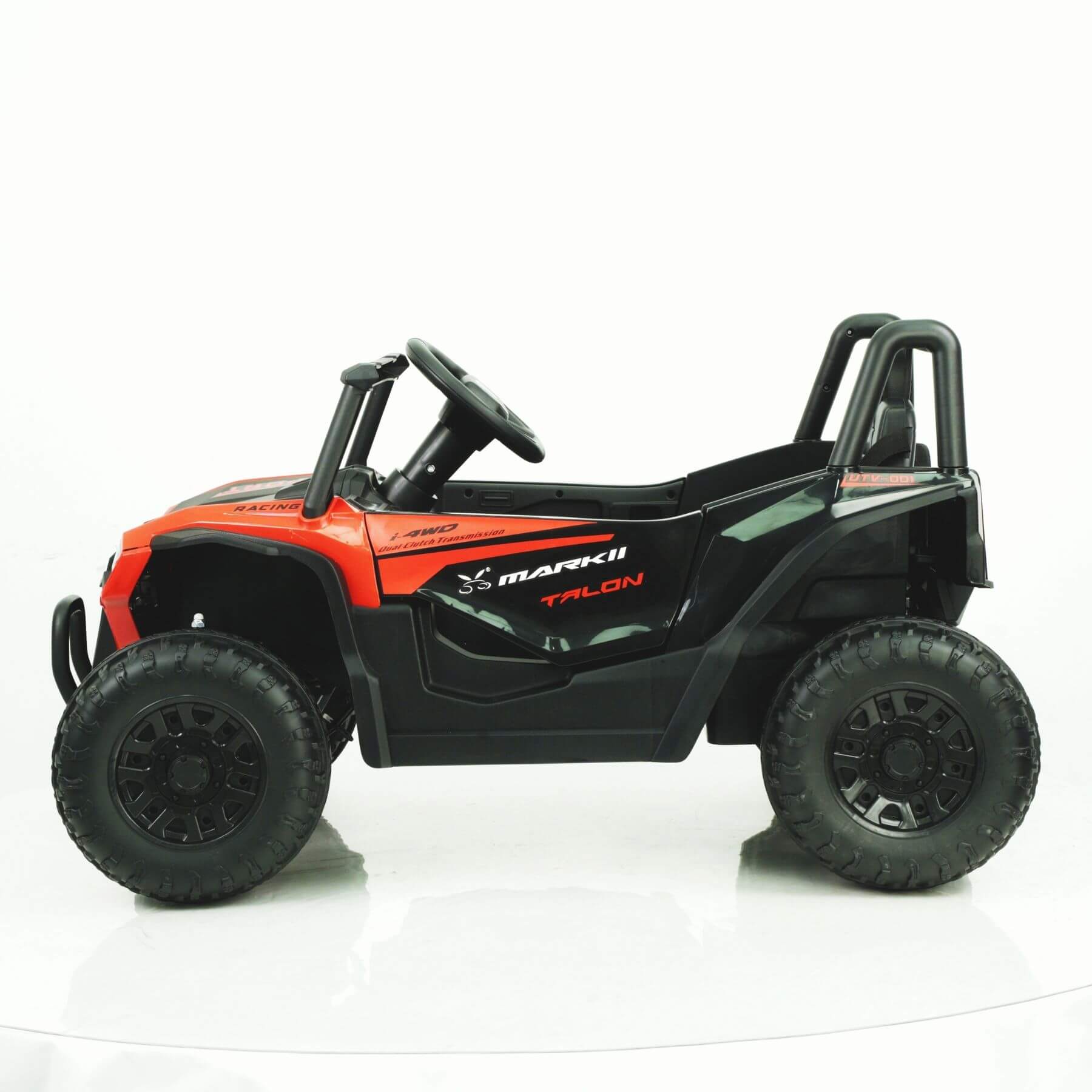 Side view of Tamco 12V Ride On UTV Toy Electric Car - Red