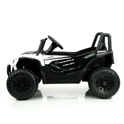 Side view of Tamco 12V Ride On UTV Toy Electric Car White