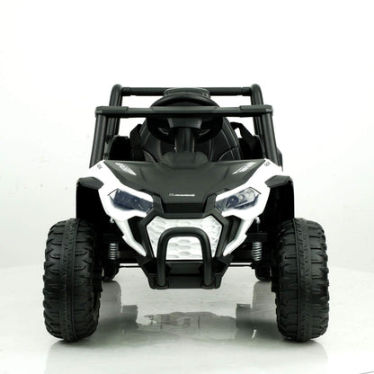 Front view of Tamco 12V Ride On UTV Toy Electric Car White