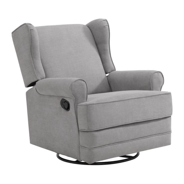 Oxford Baby Teegan Nursery Swivel Rocker Recliner Chair | Gray