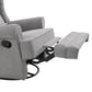 Oxford Baby Teegan Nursery Swivel Rocker Recliner Chair | Gray