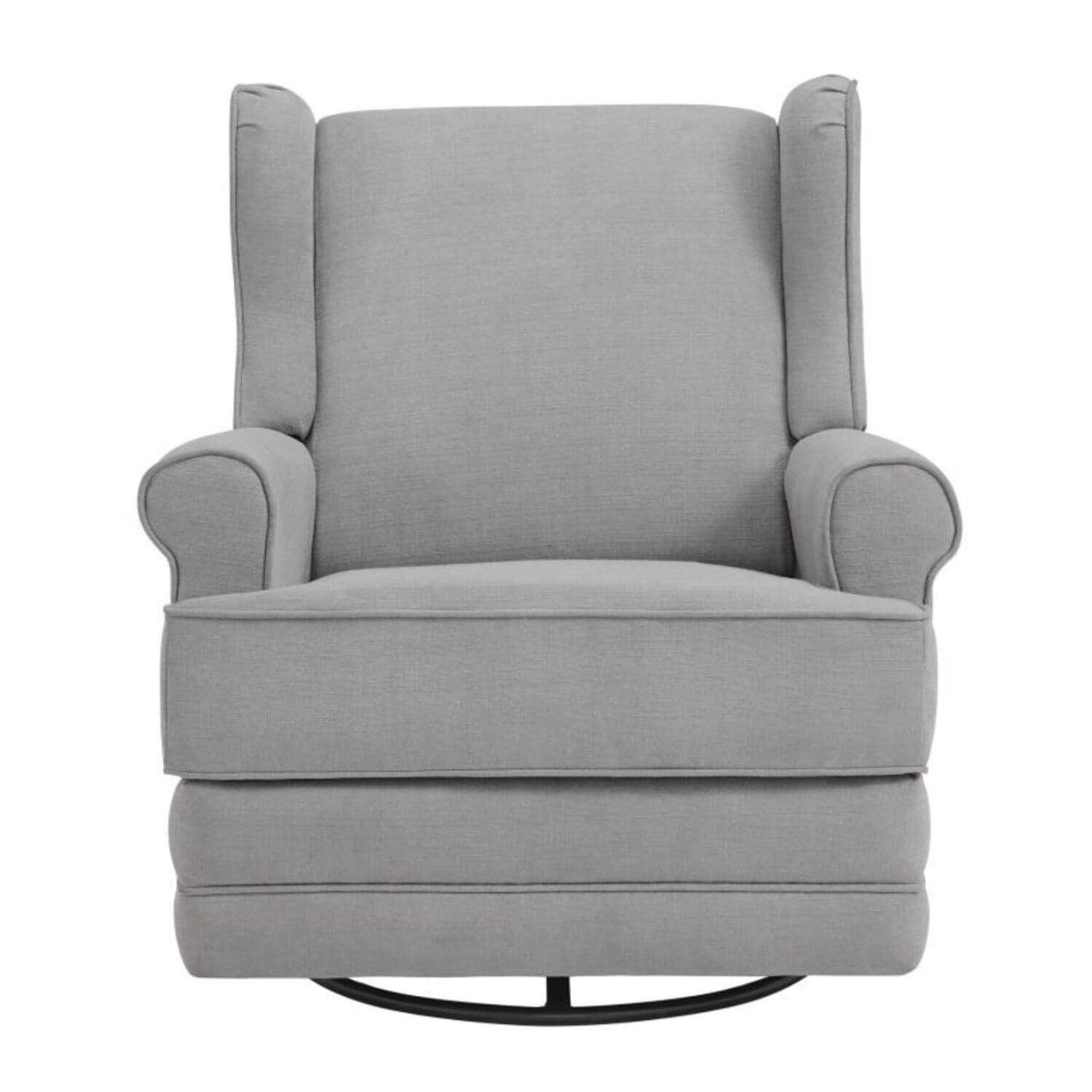 Oxford Baby Teegan Nursery Swivel Rocker Recliner Chair | Gray