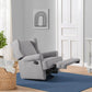 Oxford Baby Teegan Nursery Swivel Rocker Recliner Chair | Gray