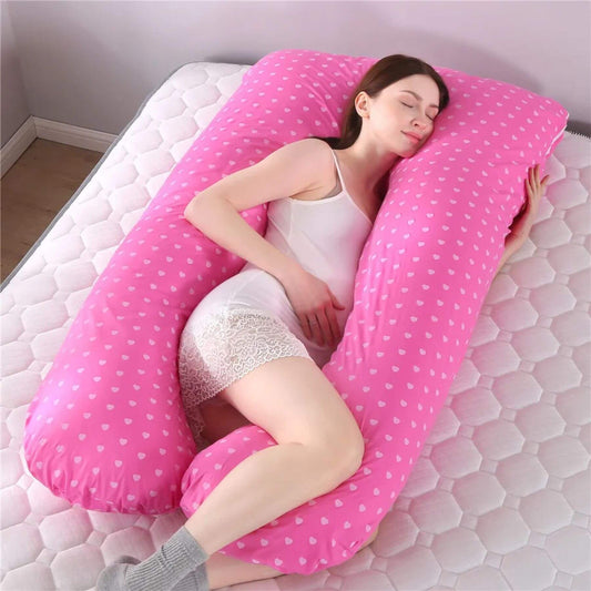 RocketBaby USA U-Shaped Multifunctional Maternity Pillow - Pink Dot