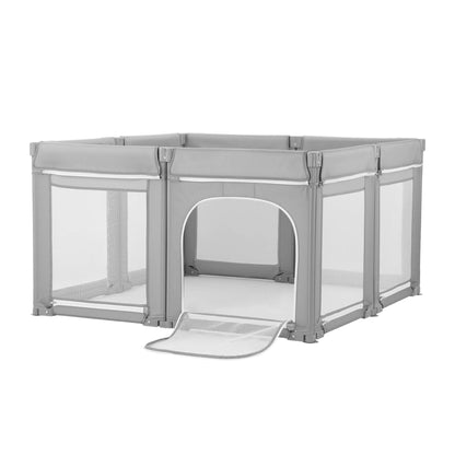 VEVOR Baby Playpen 78.7″ x 70.1″ - Gray