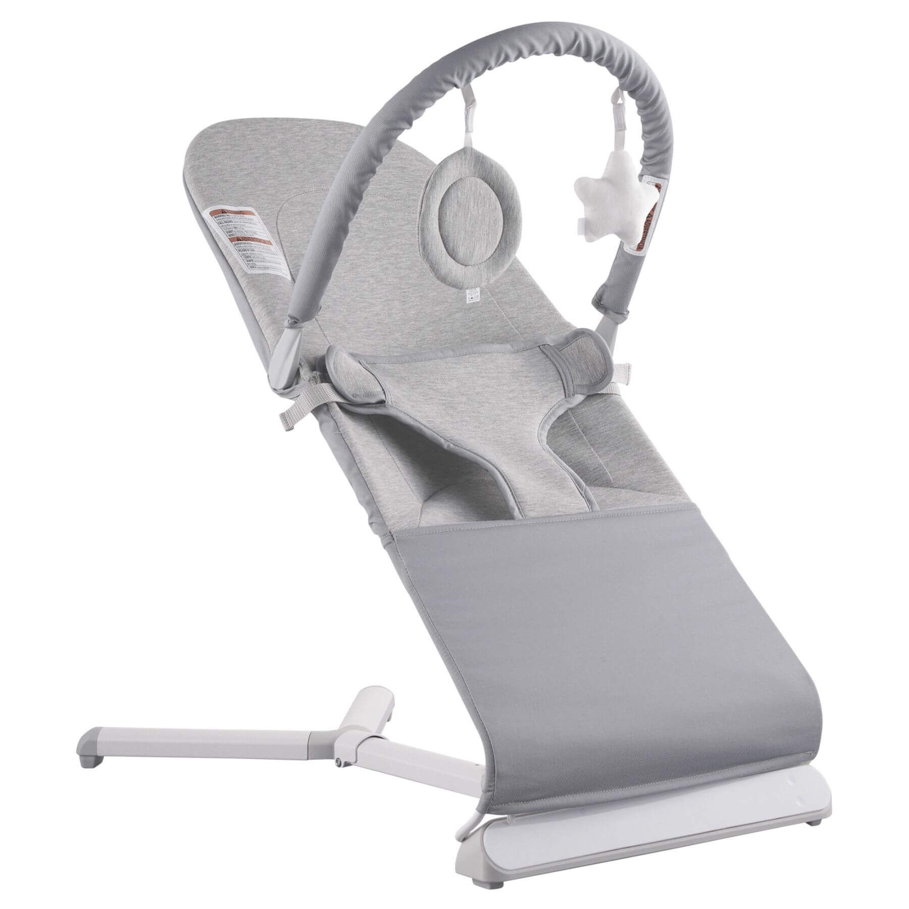 VEVOR Baby Bouncer Seat Chair - Light Gray