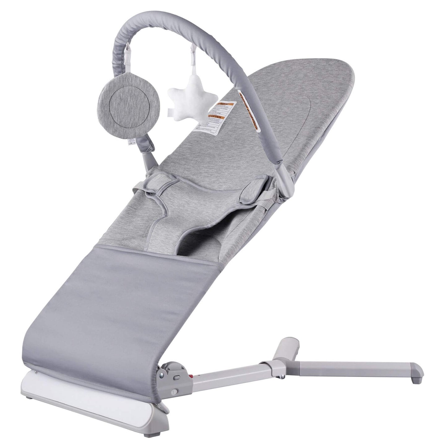 VEVOR Baby Bouncer Seat Chair - Light Gray