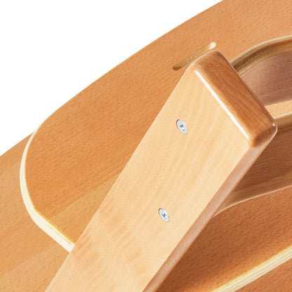 Close-up of VEVOR Wooden Convertible High Chair - Natural