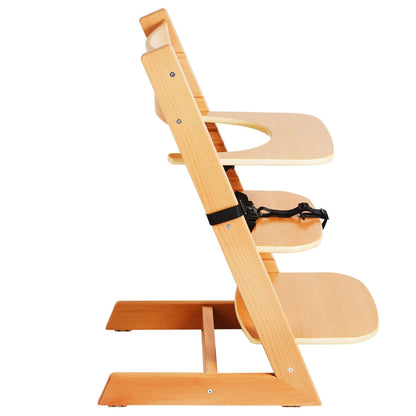 VEVOR Wooden Convertible High Chair - Natural
