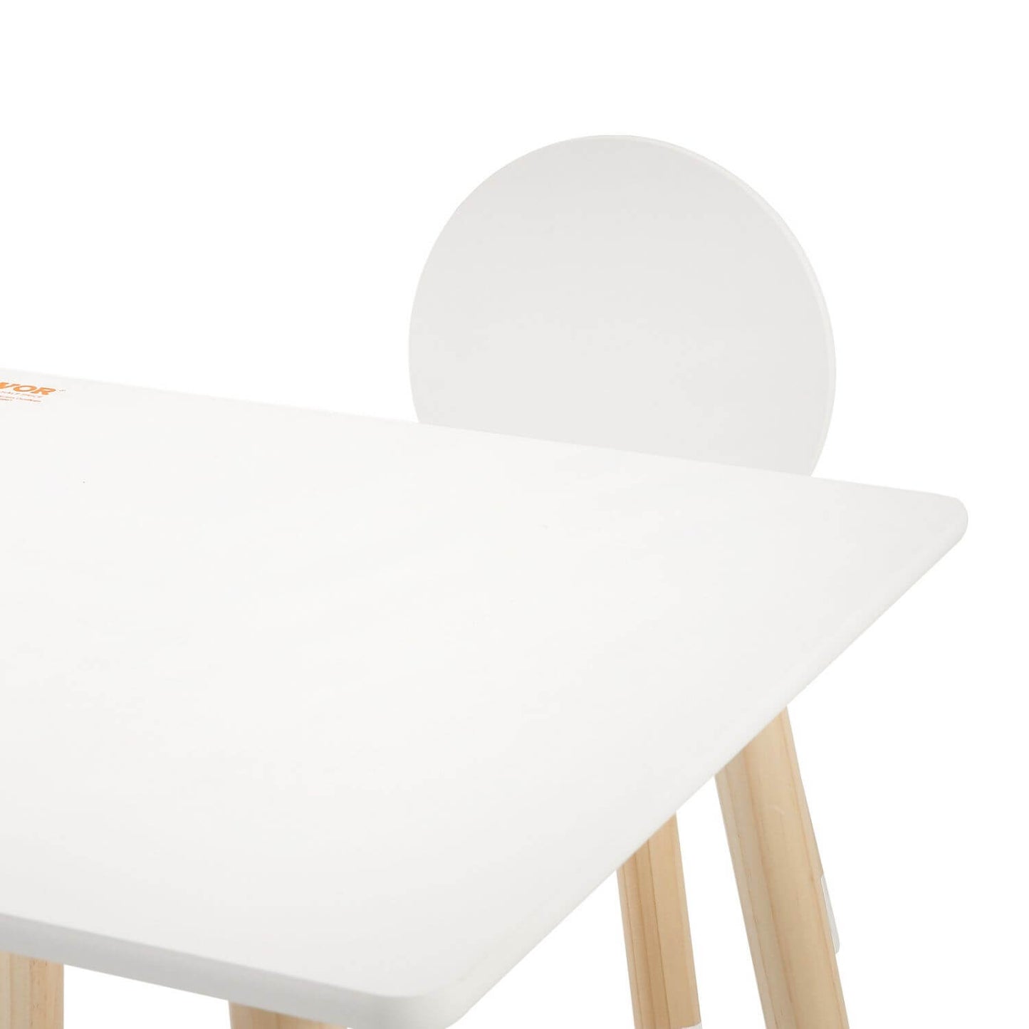 VEVOR Kids Multi-Activity Table and 2 Chairs Set - White
